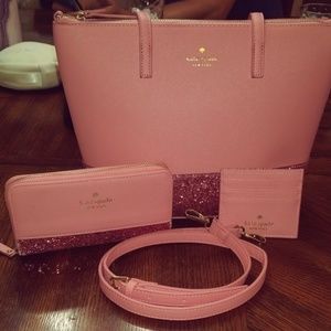Kate Spade Dusty Peony Glitter Set